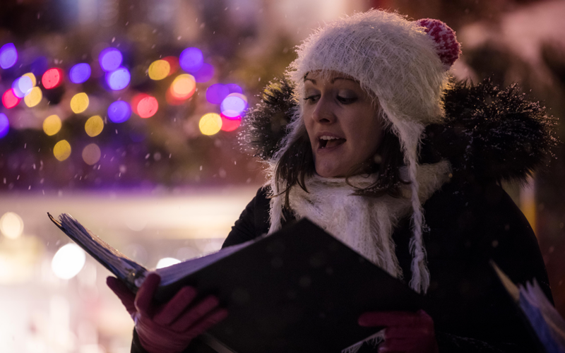 Projet videographer des chants de Noël dans les rues de Québec